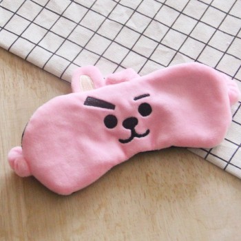 Skin Soft Touch Cartoon Eye Mask Toy BT21 BTS Travel Lunch Break Sleep Shading Breathable Natural Sleep Mask Figures Gift Kids