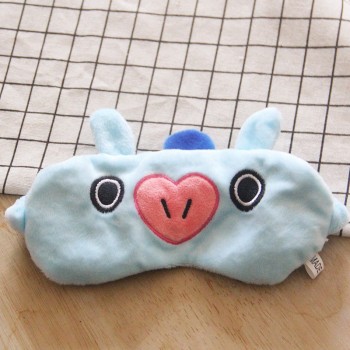 Skin Soft Touch Cartoon Eye Mask Toy BT21 BTS Travel Lunch Break Sleep Shading Breathable Natural Sleep Mask Figures Gift Kids