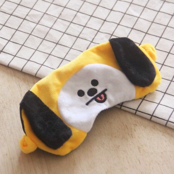 Skin Soft Touch Cartoon Eye Mask Toy BT21 BTS Travel Lunch Break Sleep Shading Breathable Natural Sleep Mask Figures Gift Kids