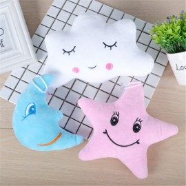 Star Moon Shaped Pillow Cloud Expression Toy Plush Filled Super Soft Sofa Chair Doll Pillow Pillow Child Comfort Pillow Toy