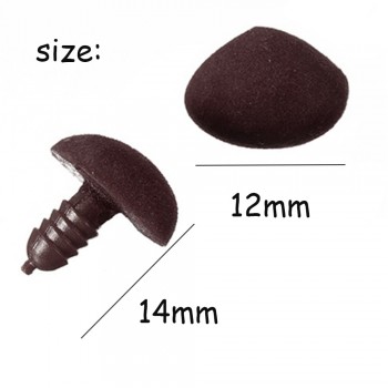 2019NEW Cute DIY Plastic Triangle Velvet Safety Nose Buttons For Bear Stuff Animal Clothing