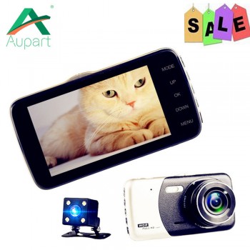DVRs Mini Car DVR Dual Lens Video 4inch Recorder Parking Car Camera Dash Cam Full HD 1080P Night Vision Auto Black DVR camera