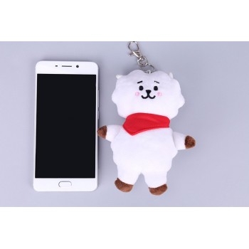 Kpop Home Bangtan Boys BTS bt21 Vapp Key Chain Plush Doll TATA VAN COOKY CHIMMY SHOOKY KOYA RJ MANG