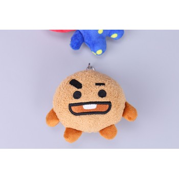 Kpop Home Bangtan Boys BTS bt21 Vapp Key Chain Plush Doll TATA VAN COOKY CHIMMY SHOOKY KOYA RJ MANG