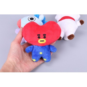 Kpop Home Bangtan Boys BTS bt21 Vapp Key Chain Plush Doll TATA VAN COOKY CHIMMY SHOOKY KOYA RJ MANG