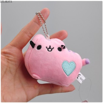 10cm Plush Keychain Cartoon Soft Stuffed Creative Bag Xmas Pendants Gift Animals Cute Kawaii Cat Lovely Mini Couple Pendant Doll
