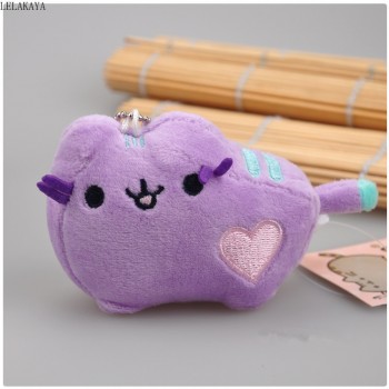 10cm Plush Keychain Cartoon Soft Stuffed Creative Bag Xmas Pendants Gift Animals Cute Kawaii Cat Lovely Mini Couple Pendant Doll