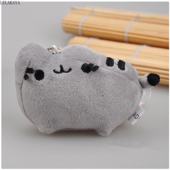 10cm Plush Keychain Cartoon Soft Stuffed Creative Bag Xmas Pendants Gift Animals Cute Kawaii Cat Lovely Mini Couple Pendant Doll