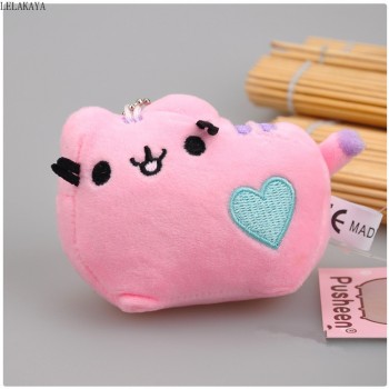 10cm Plush Keychain Cartoon Soft Stuffed Creative Bag Xmas Pendants Gift Animals Cute Kawaii Cat Lovely Mini Couple Pendant Doll