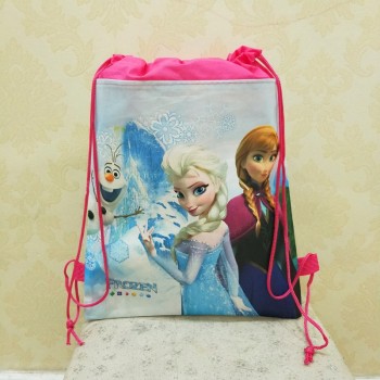 Disney princess children cartoon bag storage girl boy gift  packet Frozen Elsa Swimming package cosmetic toy doll Drawstring