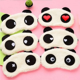 3D plush kids children panda Sleep Mask Rest Travel Sleeping Aid Blindfold Cover Patch Sleeping Mask Case Anime Cosplay toy