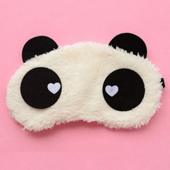 3D plush kids children panda Sleep Mask Rest Travel Sleeping Aid Blindfold Cover Patch Sleeping Mask Case Anime Cosplay toy