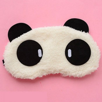 3D plush kids children panda Sleep Mask Rest Travel Sleeping Aid Blindfold Cover Patch Sleeping Mask Case Anime Cosplay toy