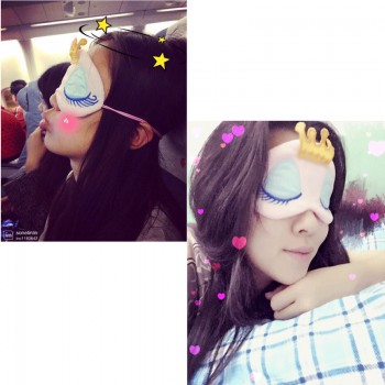 3D plush princess Sleep Mask Rest Travel Sleeping Aid Blindfold Cover Patch Sleeping Mask Case Anime Cosplay toy kids children