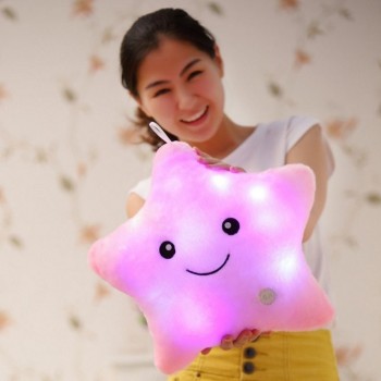Okus Baby Luminous Pillow Star Cushion Colorful Glowing Pillow Plush Doll Led Light Toys Gift For Girl Kids Christmas Birthday