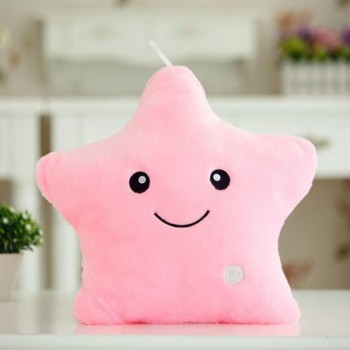 Okus Baby Luminous Pillow Star Cushion Colorful Glowing Pillow Plush Doll Led Light Toys Gift For Girl Kids Christmas Birthday