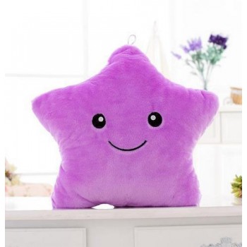 Okus Baby Luminous Pillow Star Cushion Colorful Glowing Pillow Plush Doll Led Light Toys Gift For Girl Kids Christmas Birthday