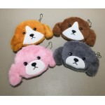 Popular 4Colors,- Plush Purse , Plush pocket coin bag , dog plush purse , coin wallet bag