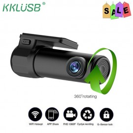 mini car dvr camera can rotate 360 degree dashcam Full HD 1080P video for driving recording car detector dvr usb in TF camera