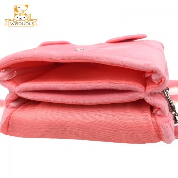 Cute Plush Purse Bags Pink Panther Coin Pouch Naughty Leopard Wallet Dolls Stuffed Toys Kawaii Cartoon Animals Cover Girls Gifts