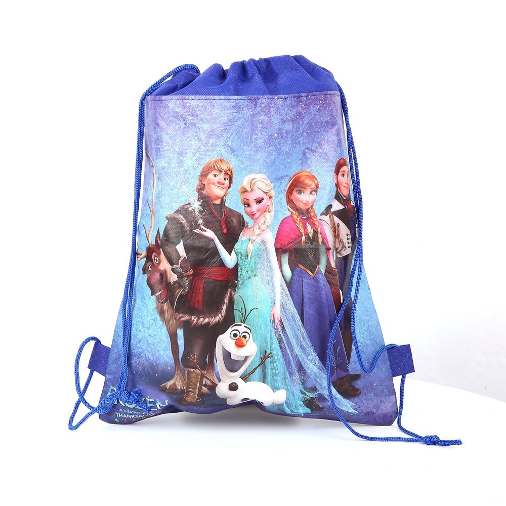 Disney cartoon children Frozen bag storage girl boy birthday gift pocket kid Swimming package cosmetic doll toy bag Drawstring