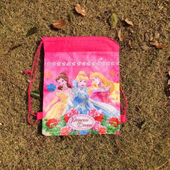 Disney cartoon children Frozen bag storage girl boy birthday gift pocket kid Swimming package cosmetic doll toy bag Drawstring