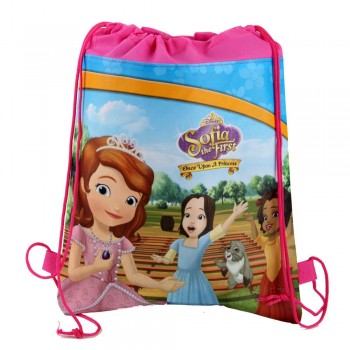 Disney cartoon children Frozen bag storage girl boy birthday gift pocket kid Swimming package cosmetic doll toy bag Drawstring