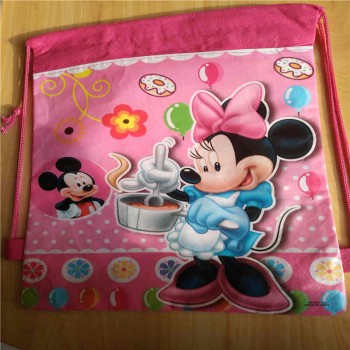 Disney cartoon children Frozen bag storage girl boy birthday gift pocket kid Swimming package cosmetic doll toy bag Drawstring