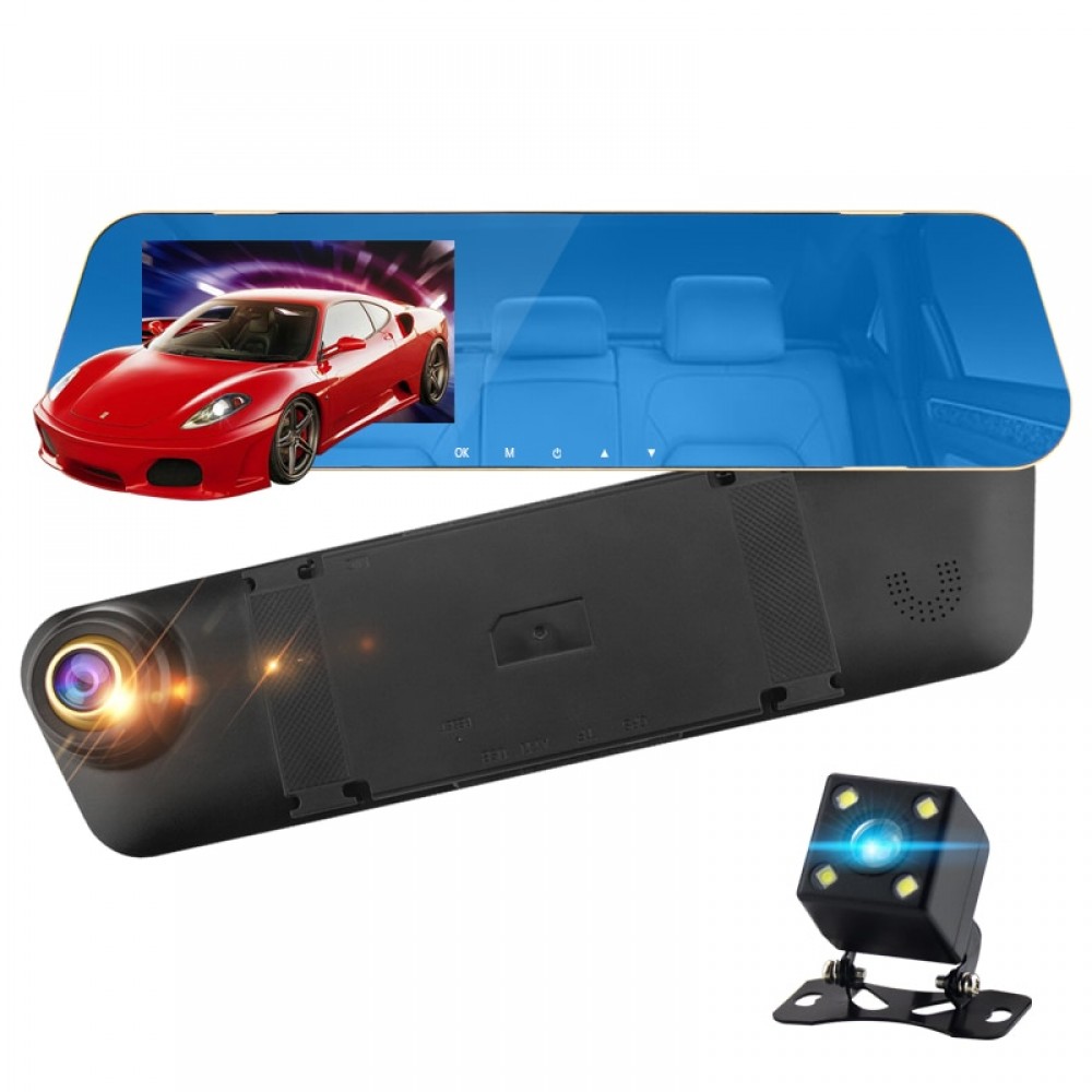 mini car camera car dvr 4.3 full hd 1080P Video Registrator Parking Recorder G-sensor Dash Cam CAR St car video recorder mirror