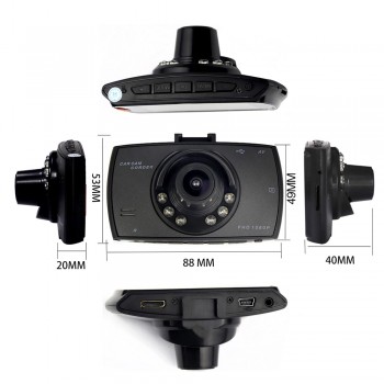 Mini Car DVR dual Lens Video 2.7 Recorder Parking Car Camera Dash Cam Full HD 1080P Auto Black DVR camera Motion Detection G30