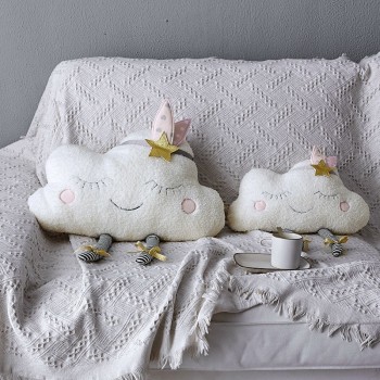 New Arrival Ins Kawaii Cloud Plush Pillow Stuffed Cartoon Soft Cloud Toy Cushion Grils Home Decor Birthday Gift For Children
