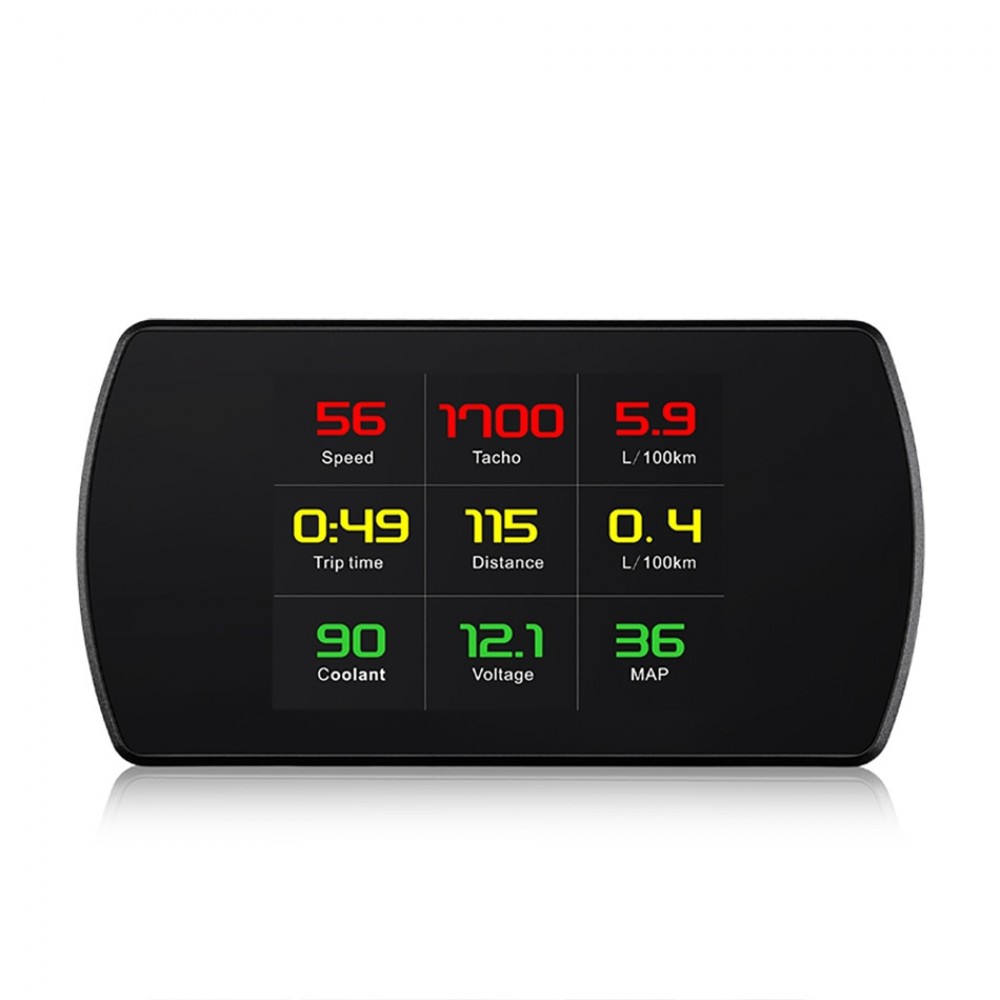 P12 Smart Driving Computer Show Travel Speed Engine Tank Water Temperature Voltage TFT LCD Color Super Large Clear Screen