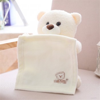Funny Hide and Seek Plush Toys Elephant Bear Dog Rabbit Pig Electric Speaking Singing Doll Musical Toys for Christmas 16 Models