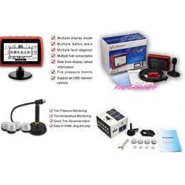 The Latest Version Car Utility Vehicle Diagnostic Trip Computer A501 with TPMS, Fuel Consumption Meter Universal OBD Car Doctor