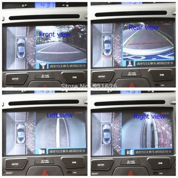 Special 360 Degree bird View Car Monitor System Panoramic View, All round View Camera system for Audi Q5 Q7 with DVR record