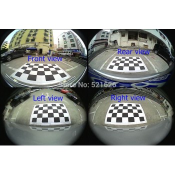Special 360 Degree bird View Car Monitor System Panoramic View, All round View Camera system for Audi Q5 Q7 with DVR record