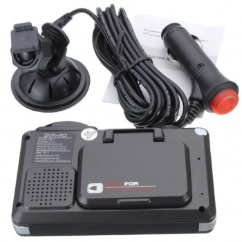 Univesal 2 in 1 MFP 5MP Car DVR Recorder + Radar Laser Speed Detector Trafic Alert English Car Charger Car Camera Video Recorder