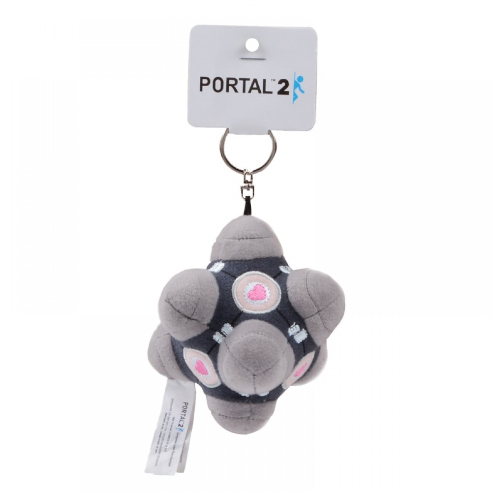 Portal 2 Plush Keychain Original Companion Cube