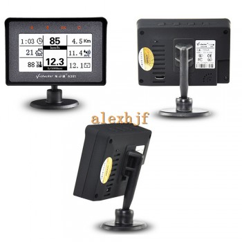 Utility V-checkr Diagnostic Trip Computer A301T + TPMS, Data, Fuel Consumption, DTC Cleaning, Fault Alarming, Car OBDII doctor