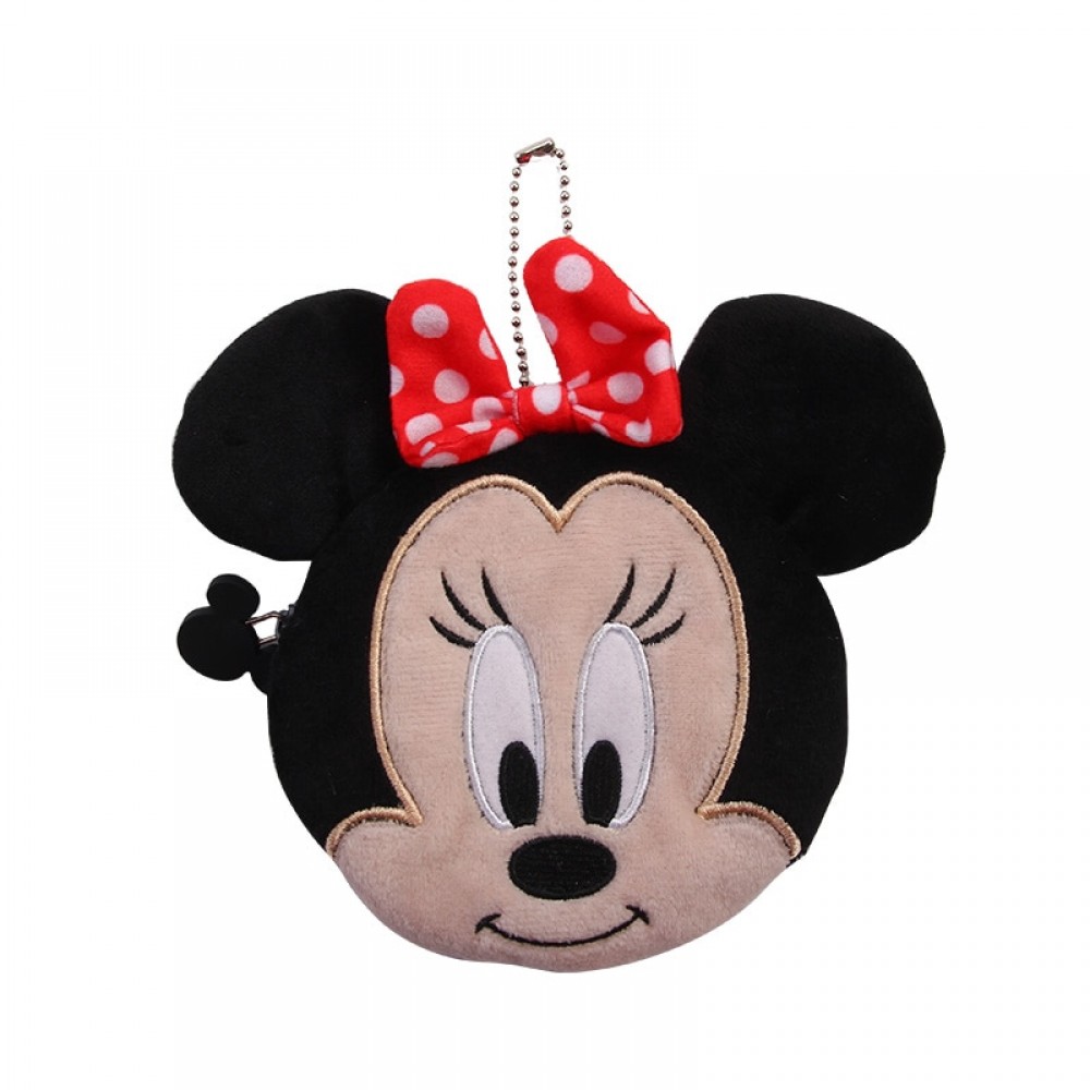 children plush purse wallet zip change pp cotton purse kids girl women for gift mickey minnie mouse Plush Purses