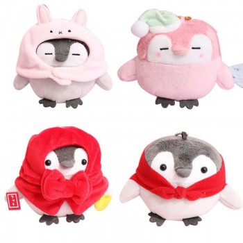 1 Pc Kawaii Positive Energy Penguin Plush Keychain Bag Pendant Backpack Hanging Mini Soft Plush toy Dolls
