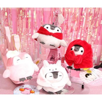 1 Pc Kawaii Positive Energy Penguin Plush Keychain Bag Pendant Backpack Hanging Mini Soft Plush toy Dolls