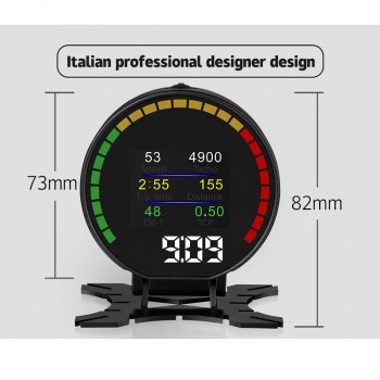 P15 Smart Driving Car Computer Travel Engine Speed Tank Water Temperature Voltage Instantaneous Fuel Consumption TFT LCD