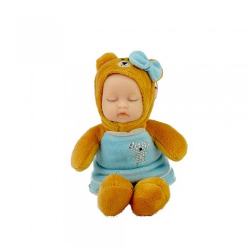 bee ! Plush Sleeping baby Dolls New Born Sleep Reborn Children Newborn Lovely Stuffed Cute Family Toy for Kid Baby Gift Toy 23cm