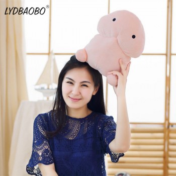 LYDBAOBO 1PC 30CM Stuffed Cotton Plush Simulation Penis Pillow Sweet Plush Penis Toy Pink Soft Sexy Kawaii For Girlfriend Gifts