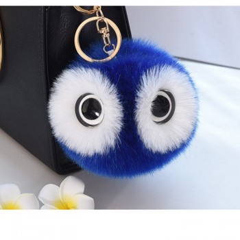 New Mini Kawaii Cute owl Fur Ball Plush Toys keychain Soft Fashion Cute Kids Key Holder Dolls fluffy Charm Baby Girls Women gift
