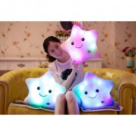 40x35cm Luminous pillow Christmas Toys, Led Light Pillow,plush Pillow, Colorful Stars Pentagram,kids Toys, Birthday Gift