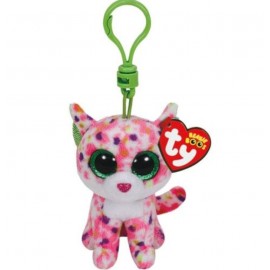 Newest Ty Beanie Boos 3 Sophie The Pink Cat Keyclips Big Eyes 7cm Keyring Key Rings Plush Toys Collection Christmas Gift