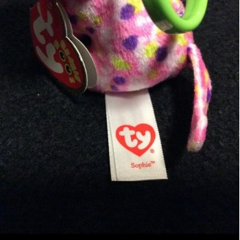 Newest Ty Beanie Boos 3 Sophie The Pink Cat Keyclips Big Eyes 7cm Keyring Key Rings Plush Toys Collection Christmas Gift