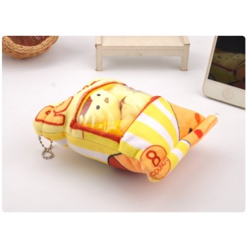 Cute Japanese Puppy Rabbit Snack Bag Plush Keychain Toy Pudding Dog Snack Bag Small Hanging Pendant Doll Animals Cartoon Toy